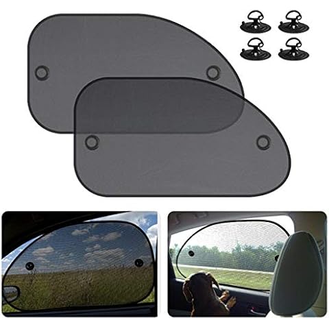 2 Pack Universal Car Window Shade, Cling Sunshade - Sun, Glare and UV Rays Protection for Your Child - Baby Side Window Car Sun Shades, Blocks Over 98% of Harmful UV Rays (Large) Cover