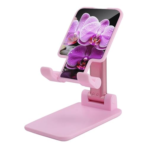 Support de téléphone portable pliable bureau support smartphone réglable violet universel