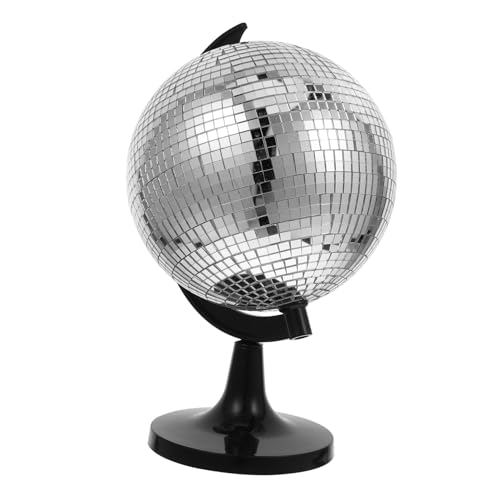 IMIKEYA Big Disco Ball Light up Globe Ornaments for Party Office Home Disco Decor Table Centerpiece Decorative Spinner