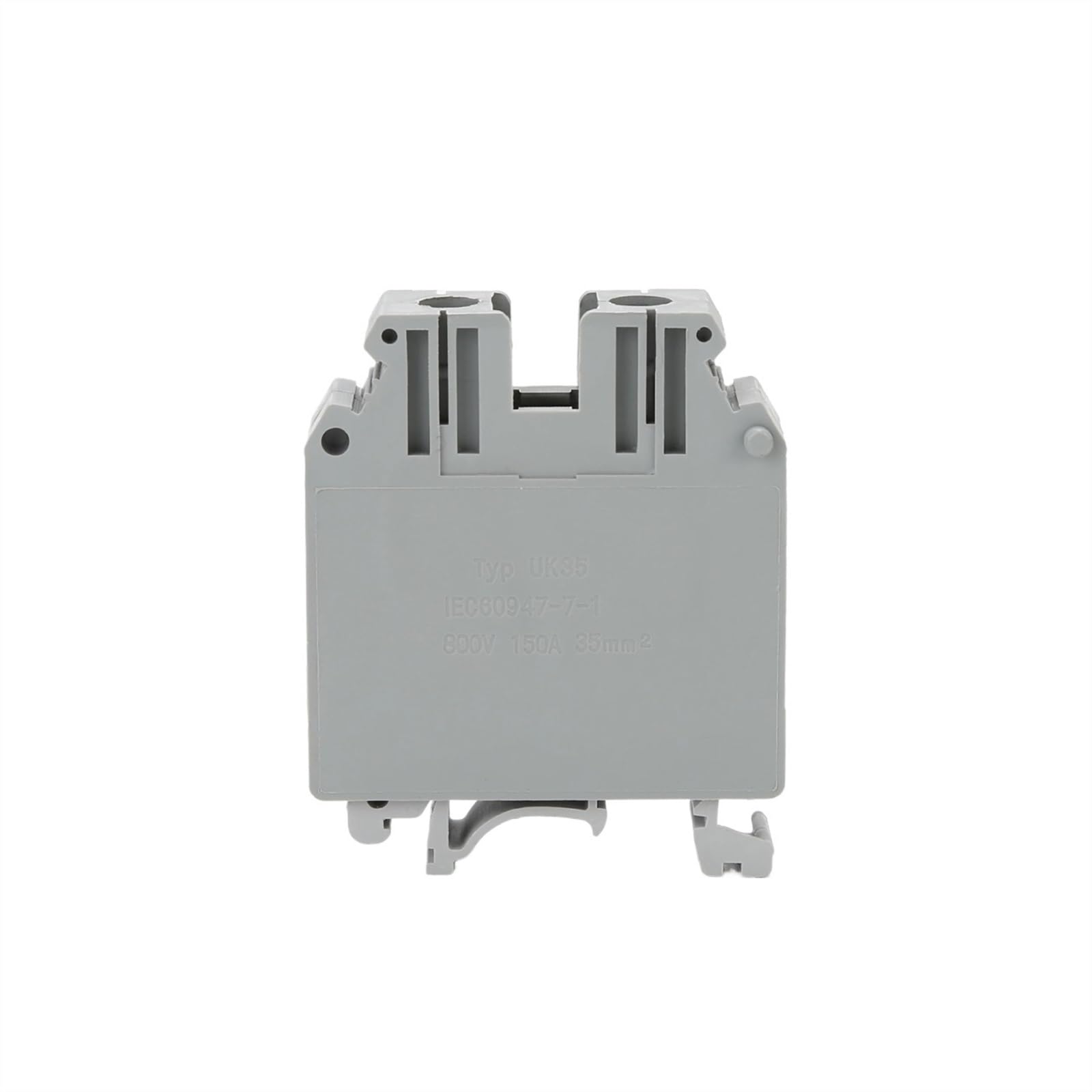 Terminal de carril DIN UK 35 con tornillo universal para conector de cable, pack de 5 7