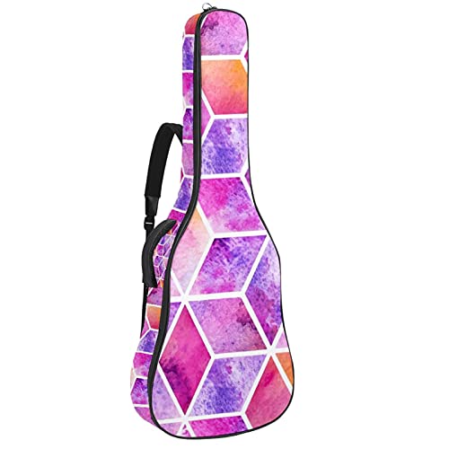 Housse guitare voyage motif aquarelle pour musiciens nomades et folk électrique