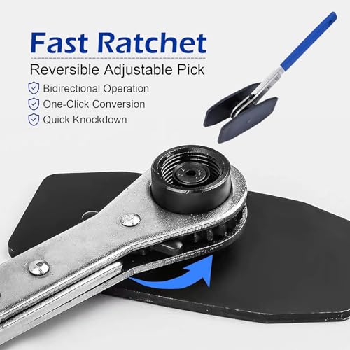 Titwaye Brake Caliper Press Tool, 4 In 1 Brake Caliper Compression Tool, Disc Piston Spreader Device with Caliper Hooks, Suitable for Most Vehicles (Blue) by Titwaye - Image 4