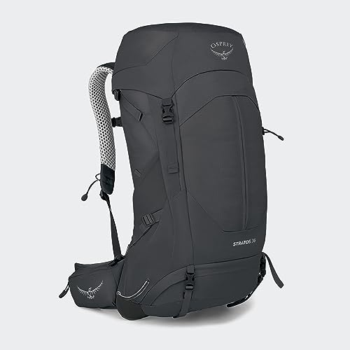 Image of Osprey Stratos 36L Men's Hiking Backpack, Tunnel Vision Grey