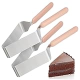 Mikinona 2 Piezas Cortador de Tartas y Metálico Duradero para Repostería Rebanador Seguro y Fácil de Usar para Bizcochos y Pasteles