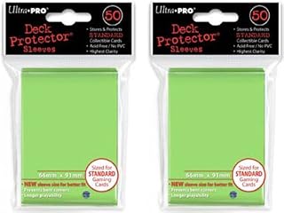 Ultra Pro (100X) Lime Green (Light) Deck Protectors Sleeves Standard MTG Colors