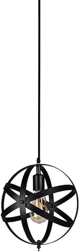 Lámpara de techo colgante vintage de hierro forjado industrial con personalidad para restaurante, sala de estar, estudio, cafetería, lámpara