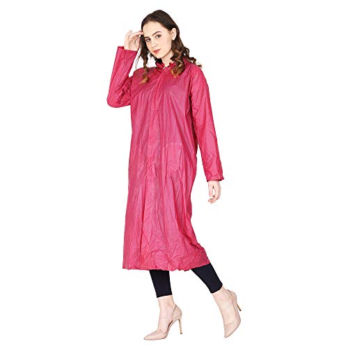 Image of Trendy Women's /Girl Rain Coat /Rain Wear (Along with Cap) Absolute Comfortable and Made with 100% Water Proof Material.