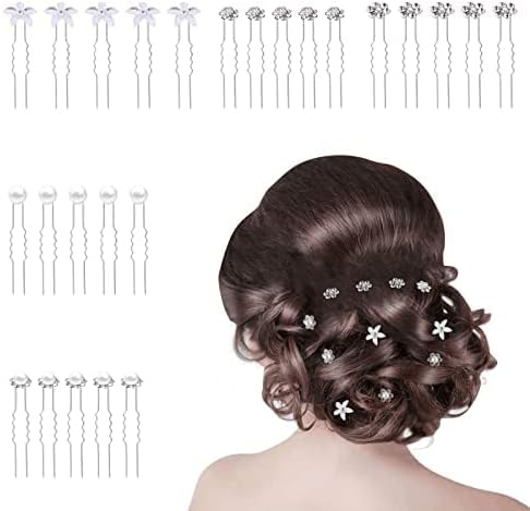 25Pcs Pearl Hair Pins, Wedding Hair Grips Bridal Hair Pins