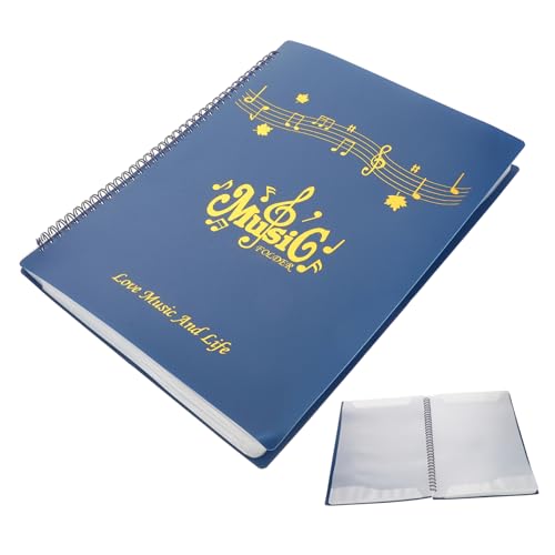 DECHOUS Sheet Music Holder Music Folders with Antireflective Feature 30 Pages Piano Folder