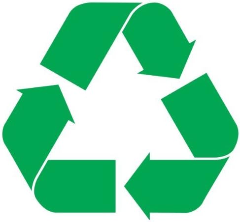 Bargain Max Decals - Recycle Logo Sticker Decal Notebook Car Laptop 3" (Green)
