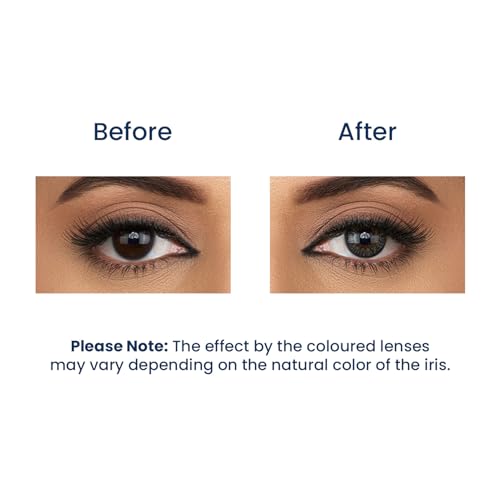 Image of Aquacolor Stormy Gray Candy Pack Zero Power Colored Lenses (2 Lens /Box)