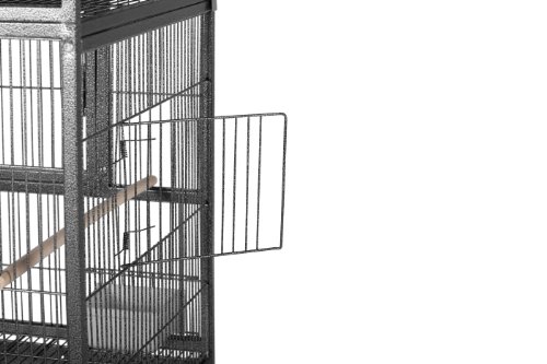 Prevue-Pet-Products-F070-Hampton-Deluxe-Divided-Breeder-Cage-with-StandBlack-Hammertone12