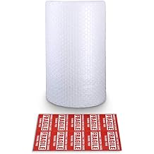 Bubble Cushioning Wrap Rolls, 3/16" x 12" x 36 ft Total, Perforated Every 12" for Packaging, Shipping, Mailing
