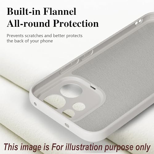 Image of Silicone Back Cover Case for OnePlus Nord CE6 Lite 5G | Soft Micro-Fibre Lining Inside | Anti Slip Grip & Camera Protection | Shockproof Case for