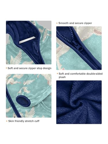 Cute Horse with Wings Girls Fleece Jacket Girls Fall Jacket Boys Coats Zip Up Hoodie Children Sherpa Warm Outerwear 2-10T3