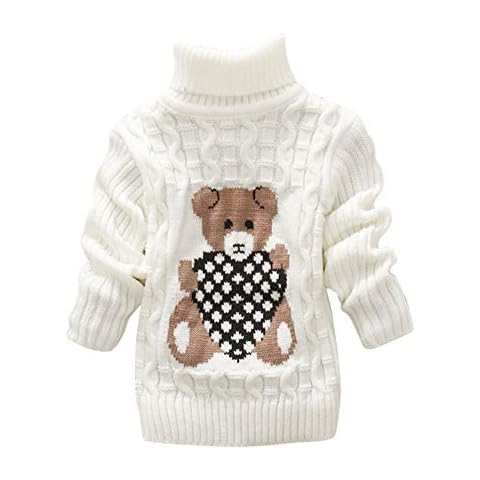 LAEMILIA Jersey de cuello alto para niños y niñas Cover