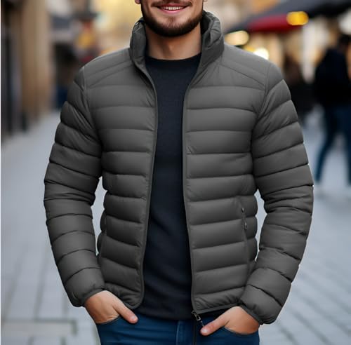Image of Ben Martin Men's Nylon Jacket|Standard Length Puffer Winter Bomber Jacket|Stylish Jacket|Biker Casual Hoody Jacket