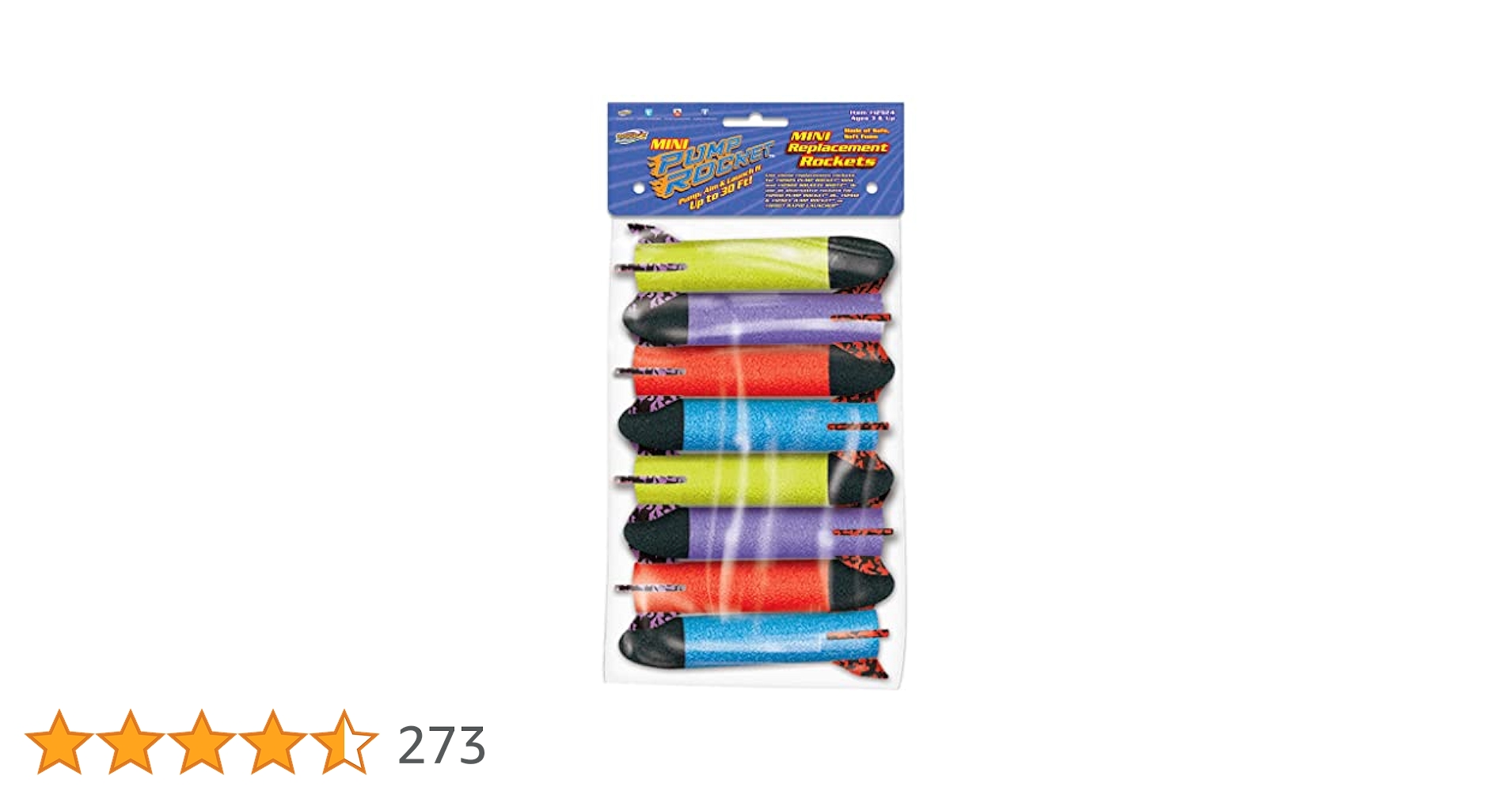 Geospace Hand Held Flying Pump Rocket 19" Long MINI Set