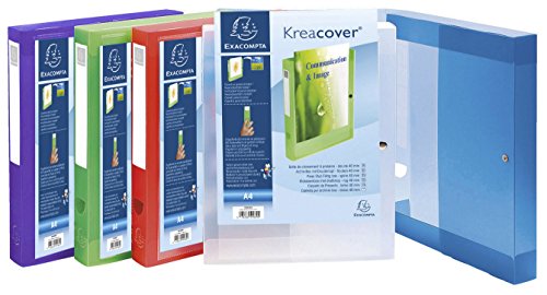 Boite de classement Exacompta Kreacover personnalisable A4 pour organiser votre bureau à la maison