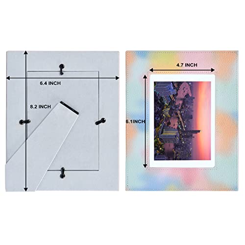 Wayifon Rainbow Leather Picture Frame,First Grandchild Gifts, Best Grandpa Ever, Grandparents Gifts - Table Top Leather Picture Frame (4 X 6 Vertical And Horizontal) #TOP4