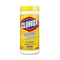 Clorox 01594EA - Salviette umidificate disinfettanti al profumo di limone, 7 x 8-35