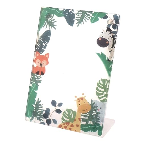 Cornice per Foto Magnetica Supporto per per Foto Facile da Usare in Acrilico da 3 Pollici per la Casa Foresta degli animali