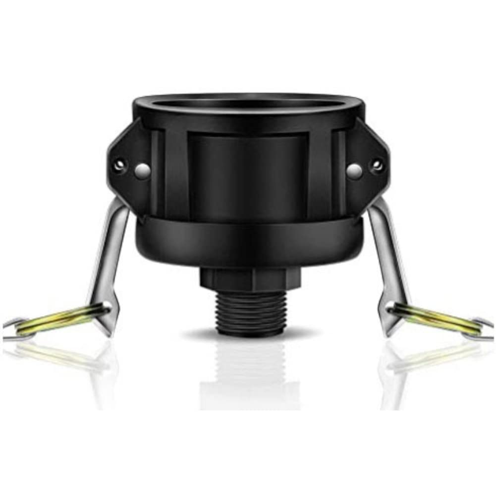 Jkjhbhged IBC Tote Fittings for 275 330 Gallon Tote Tank-2 Inch Cam Lock Fittings-for 3/4 Inch Male Garden Thread IBC Tote Adapter