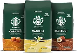 Starbucks Flavored Ground Coffee—Variety Pack—No Artificial Flavors—3 bags (11 oz each)