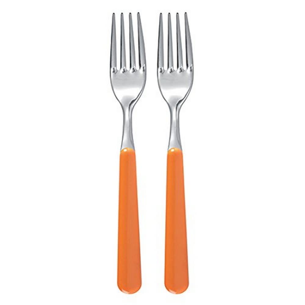 Excelsa Set Forchette in Acciaio Inox, Arancione, 2 Pezzi