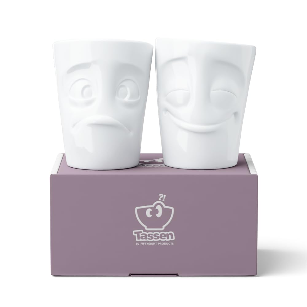 Fiftyeight Tasse Set # 2 jouissez et utzt Verd/Blanc
