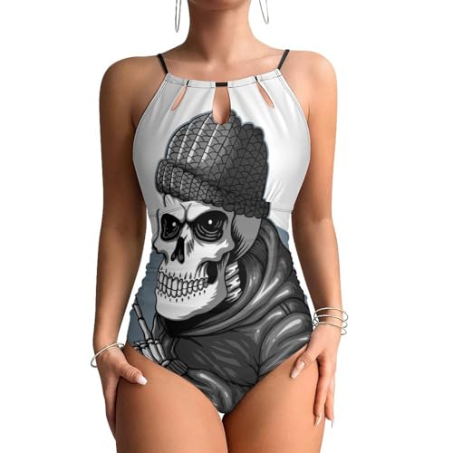Maillots de bain une pièce femme contrôle ventre galbant et affinant avec motif funky