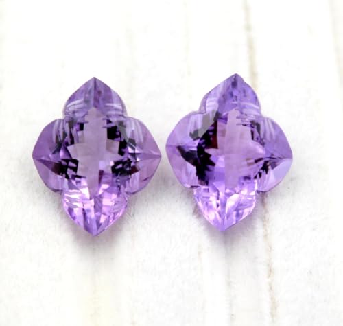 Améthyste naturelle facettée 20x16mm pour création de bijoux DIY