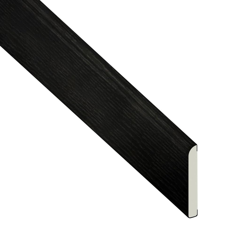 UPVC Plastic Trim 45mm x 5m - Black Ash Architrave Skirting Board/Window Finishing Trim