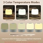 Lampe de nuit portable pour bébé,3 Couleurs Lumière d'oeuf pour la nourrice,Lumière de nuit rechargeable pour les enfants,Petite lampe sans fil de table et bord de lit,Eye Caring Dimmable LED Lampe tactile pour enfant, fille, garçon, nourrisson