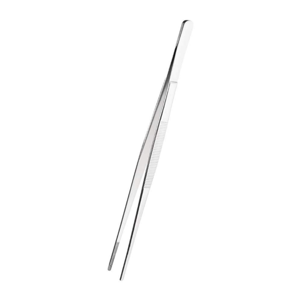 Vogue Round Tipped Cooking Tweezers 300mm - Stainless Steel Professional Chef Tweezer CW498