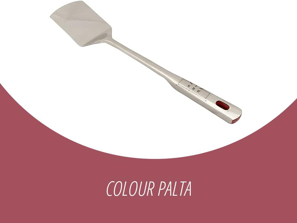 KBB 100% Stainless Steel Kitchen Cooking Cutlery with BACKLERET Plastic Handle 14 NO. |PALTA
