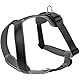 HUNTER Hundegeschirr NEOPREN, Farbe: schwarz/grau, strapazierfähiges Nylon, mit weichem Neopren gepolstert, reflektierendes 3M Scotchlite Reflective Material, pflegeleicht, komfortabel, Größe: S