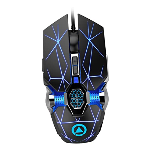 Carcasa ABS resistente en este ratón ergonómico de 3200 dpi con USB