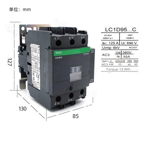 Contacteur ca LC1D6511 pour commande de pompe et ventilation triphasée 220V - 2
