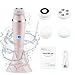 Brosse Nettoyante Visage Électrique Brosse Visage Nettoyante Rechargeable Étanche avec 4 Têtes Brossantes 3 Modes Rotatif, pour un nettoyage en profondeur du visage (Rose)