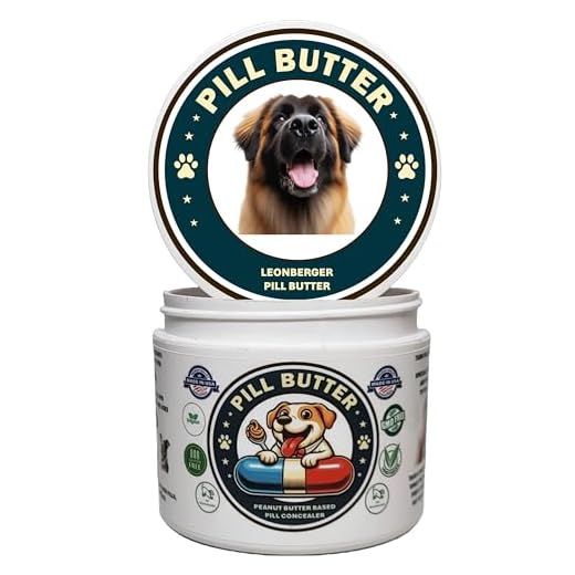 Leonberger Dog Treats to Wrap Pills (+100 Breeds) Jar of Non-Sticky Moldable Paste Made of Real Human Grade Dog Peanut Butter Treat, Food or Gift to Hide Dogs Pills (60 Servings)