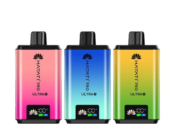 Hayati Pro Ultra plus 25000+ 25K Puffs Kit All Best Flavours Rechargeable Vape Device with Smart Display Long Lasting Performance (Pack of 1) (Fresh Mint)