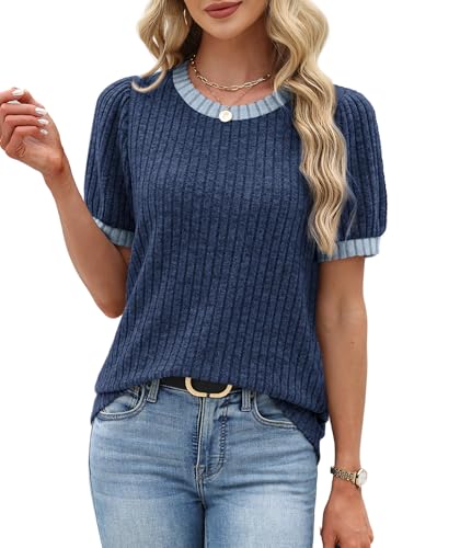 55% Off Sipaya Women's Short Sleeve Sweater Tunic Top