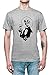 Esqueleto Cabeza Hombre Camiseta tee Gris Men's Grey T-Shirt
