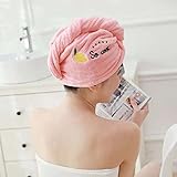 Rapid Drying Hair Towel -- hair towels are made of a super-absorbent microfiber towel, breathable, it will enables water to be dried from hair more quickly and thoroughly without dripping.