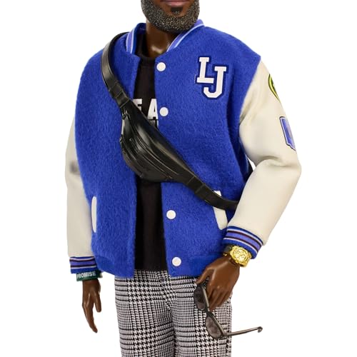 Barbie Signature Lebron James Kenbassadors Doll Collectible with Varsity Bomber Jacket Outfit & Accessories Including Headphones, Sunglasses, & More - image 6