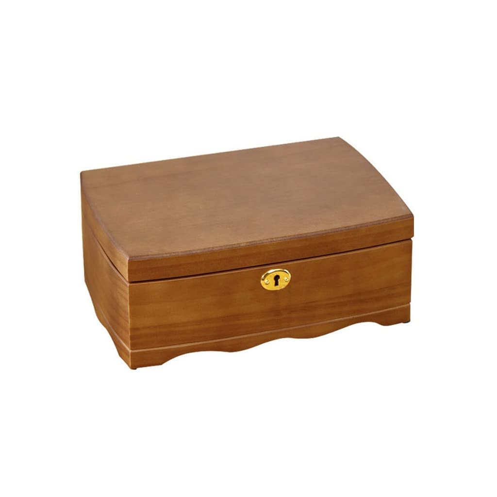 Boîte de montre en bois massif vintage et coffret à bijoux haut de gamme
