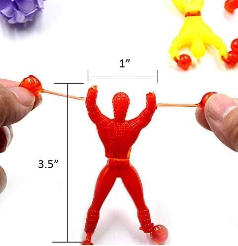 Image of Prezzie Villa Spider Man Toy-Set of 5 Sticky Wall Climbing Spider Man Toy for Kids Multicolor (1 Packs)