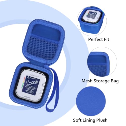 Image of XANAD Hard Case for Oklar /MMIZOO /Medline /IPROVEN Wrist Blood Pressure Cuff Monitor Within Size 4'' x 3'' x 3'',Blue