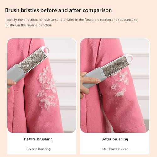 Escova removedora de fiapos, removedor de fiapos domésticos,Escova removedora de pêlos dupla face pa